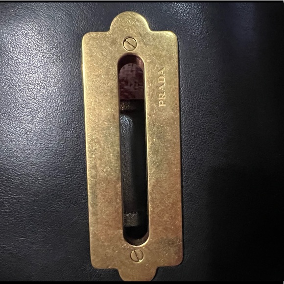 PRADA Cahier Large Black Leather Cross Body Bag - Picture 16 of 16